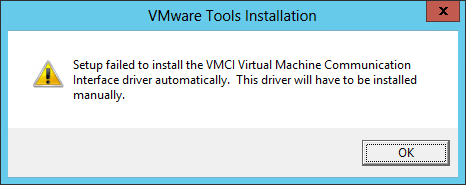 Error Installing Vmci Driver