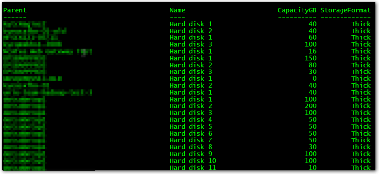 PowerCLI to find all VMs with thick provisioned VMDK - Notes of a scripter