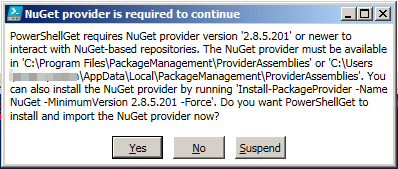 Prompt for upgrade NuGet